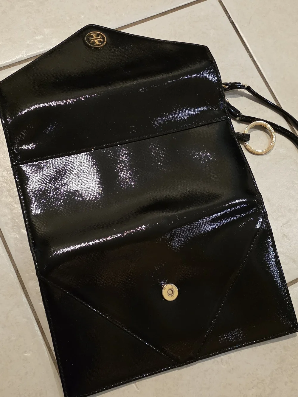 Tory Burch glossy black